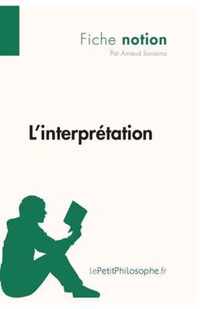 L'interpretation (Fiche notion)