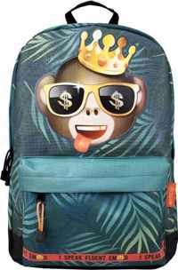 SPEAKING EMOJI GREEN BACKPACK MET LAPTOPVAK (GRUWW) 1X34,95