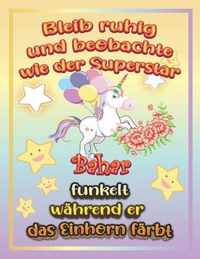 Bleib ruhig und beobachte wie Superstar Bahar funkelt wahrend sie das Einhorn farbt