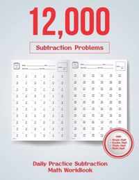 Daily Practice Subtraction Math Workbook