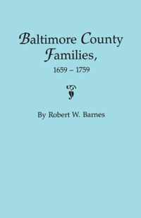 Baltimore County Families, 1659-1759