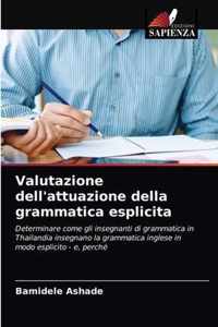 Valutazione dell'attuazione della grammatica esplicita