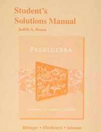 Student's Solutions Manual for Prealgebra