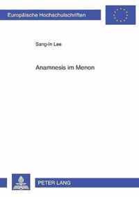 Anamnesis im Menon