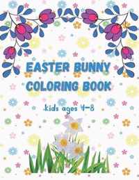 Easter bunny coloring book kids ages 4-8