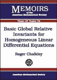 Basic Global Relative Invariants for Homogeneous Linear Differential Equations