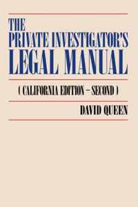 Private Investigator'S Legal Manual