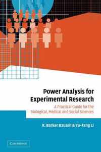 Power Analysis for Experimental Research