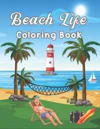 Beach Life Coloring Book