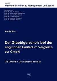 Der Glaubigerschutz bei der englischen Limited im Vergleich zur GmbH