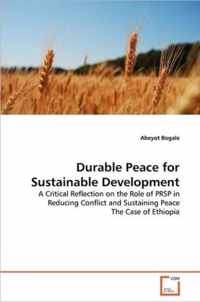 Durable Peace for Sustainable Development