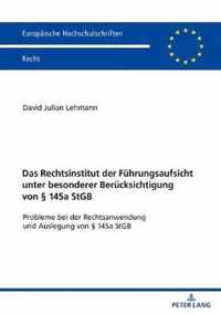 Das Rechtsinstitut Der Fuehrungsaufsicht Unter Besonderer Beruecksichtigung Von  145a Stgb