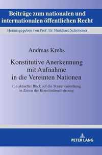 Konstitutive Anerkennung Mit Aufnahme in Die Vereinten Nationen