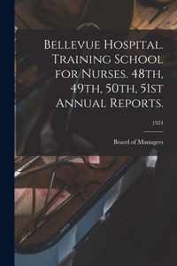 Bellevue Hospital. Training School for Nurses. 48th, 49th, 50th, 51st Annual Reports.; 1924