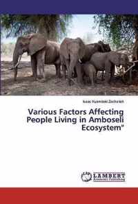 Various Factors Affecting People Living in Amboseli Ecosystem