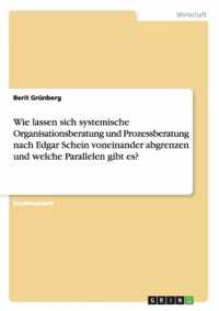 Wie lassen sich systemische Organisationsberatung und Prozessberatung nach Edgar Schein voneinander abgrenzen und welche Parallelen gibt es?