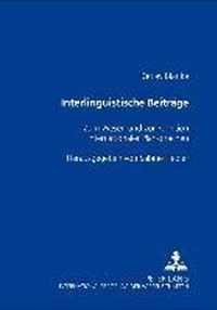 Interlinguistische Beitraege