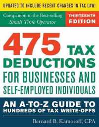 475 Tax Deductions for Businesses and SelfEmployed Individuals An AtoZ Guide to Hundreds of Tax WriteOffs