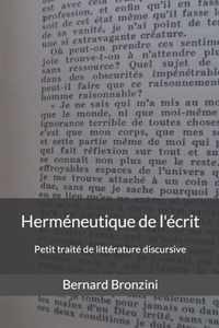 Hermeneutique de l'ecrit