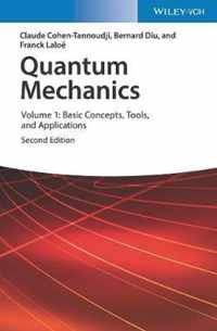 Quantum Mechanics, Volume 1: Basic Concepts, Tools, and Applications