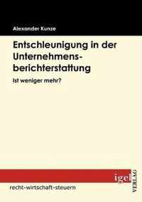 Entschleunigung in der Unternehmensberichterstattung