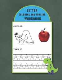 Letter Tracing And Coloring Book