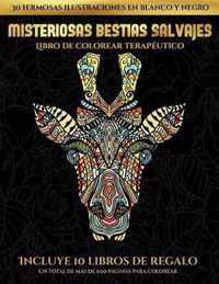 Libro de colorear terapeutico (Misteriosas bestias salvajes)