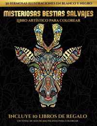 Libro artistico para colorear (Misteriosas bestias salvajes)