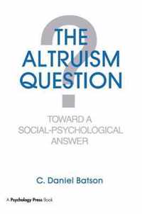 The Altruism Question