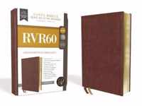 Rvr60 Santa Biblia Serie 50 Letra Grande, Tamano Manual, Leathersoft, Cafe