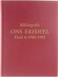 Bibliografie Ons Erfdeel Deel 4: 1988-1992