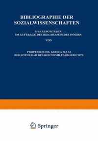 Bibliographie Der Sozialwissenschaften