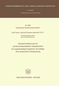 Rechtschreibtraining Mit Rechtschreibschwachen Hauptschülern Auf Kognitionspsychologischer Grundlage