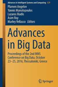 Advances in Big Data