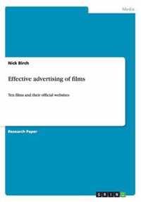 Effective advertising of films