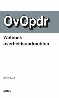 Maklu-wetboekpocket  -  Wetboek Overheidsopdrachten 2022