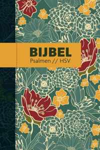 Bijbel (HSV) met psalmen - hardcover bloemen