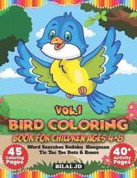 Bird Coloring Book For Children