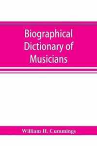 Biographical dictionary of musicians