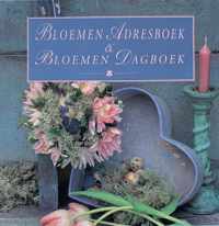 Bloemen adres- & dagboek in cassette