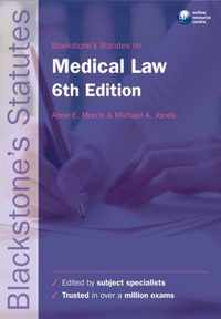 Blackstone's Statutes On Medical Law