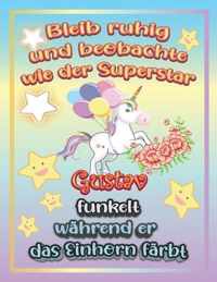 Bleib ruhig und beobachte wie Superstar Gustav funkelt wahrend sie das Einhorn farbt