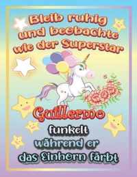 Bleib ruhig und beobachte wie Superstar Guillermo funkelt wahrend sie das Einhorn farbt