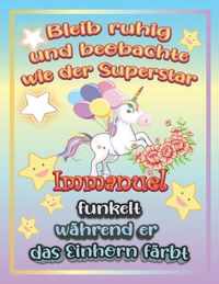 Bleib ruhig und beobachte wie Superstar Immanuel funkelt wahrend sie das Einhorn farbt