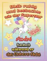 Bleib ruhig und beobachte wie Superstar Andre funkelt wahrend sie das Einhorn farbt