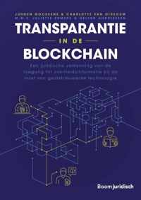 Transparantie in de blockchain - Charlotte van Oirsouw, Jurgen Goossens - Paperback (9789462127104)