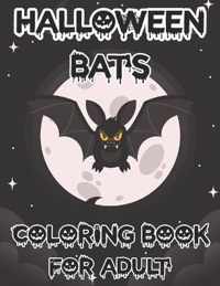 Halloween Bats Coloring Book For Adult