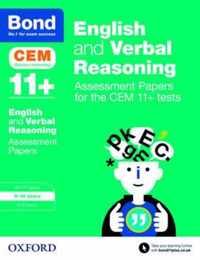 Bond 11+: English and Verbal Reasoning: Assessment Papers for the CEM 11+ tests