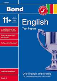 Bond 11+ Test Papers English Standard Pack 2