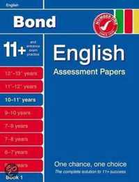 Bond English Assessment Papers 10-11+ Years Book 1